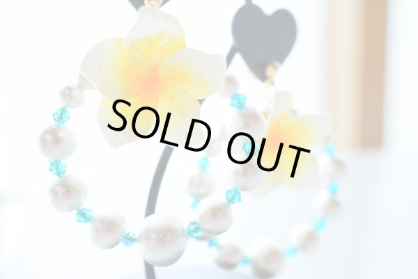 画像1: フラージュ「プルメリア」 イヤリング・ピアスのキット (1)