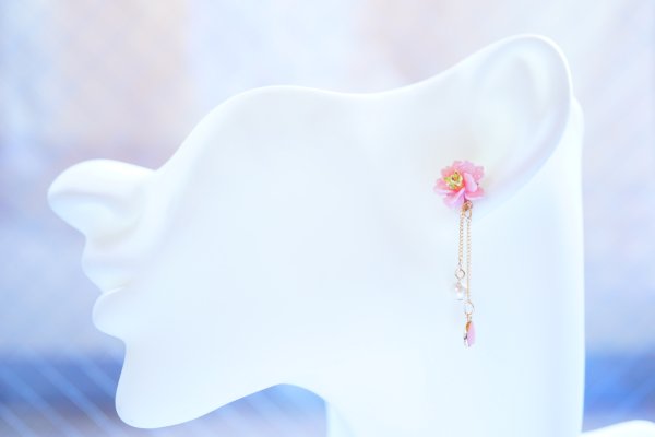 画像3: しだれ桜のイヤリングorピアス　レッスン用キット (3)