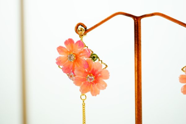 画像4: コスモスのイヤリング、ピアス レッスン用キット (4)